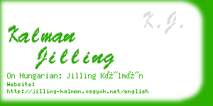 kalman jilling business card